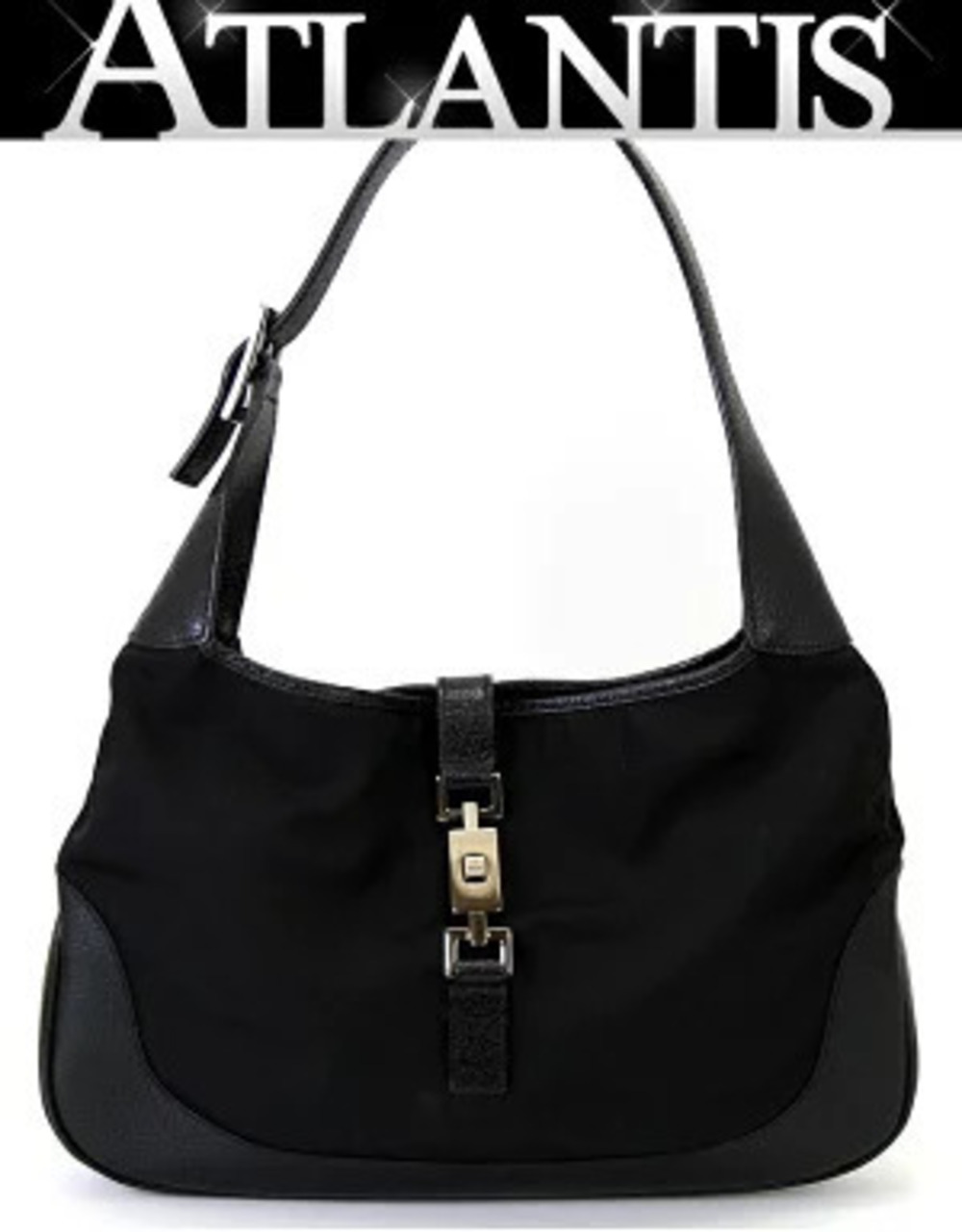 Gucci Jackie Hobo Bag x Leather Black